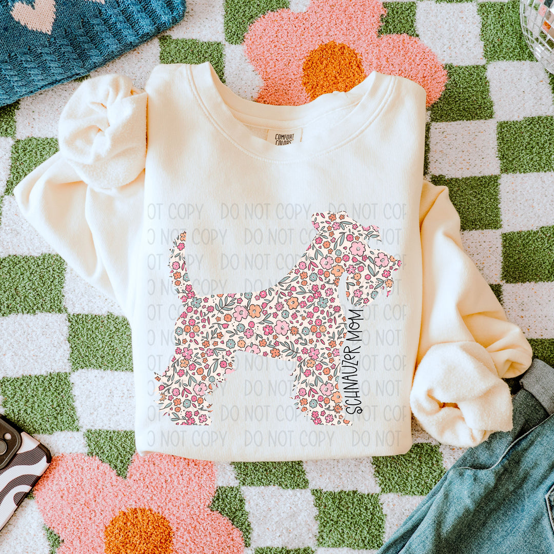 Dog Mom Floral DTF Print