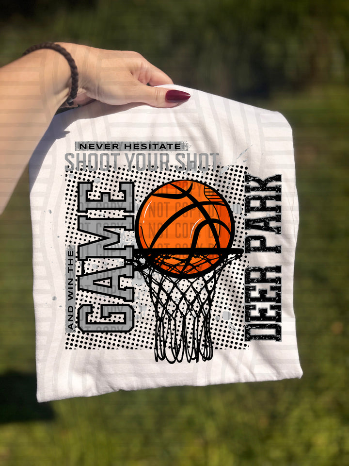 Never Hesitate Basketball DTF Print