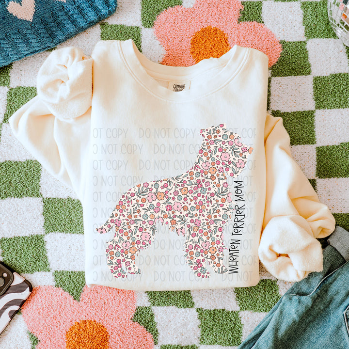Dog Mom Floral DTF Print