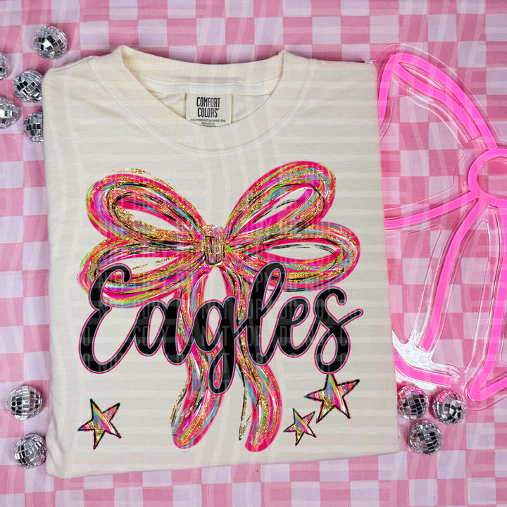 Whimsical Christmas Bows Mascots DTF Print