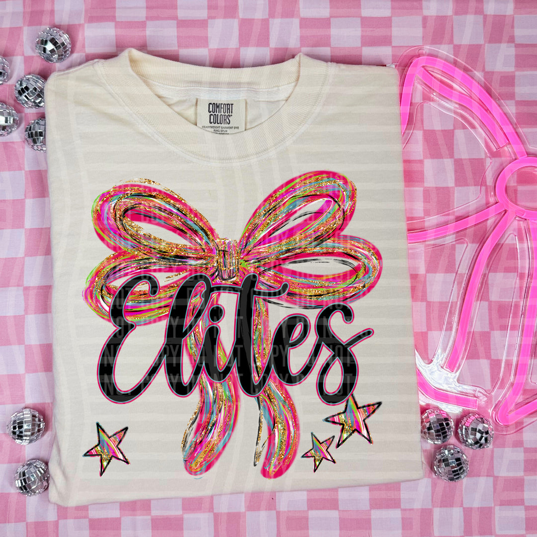 Whimsical Christmas Bows Mascots DTF Print