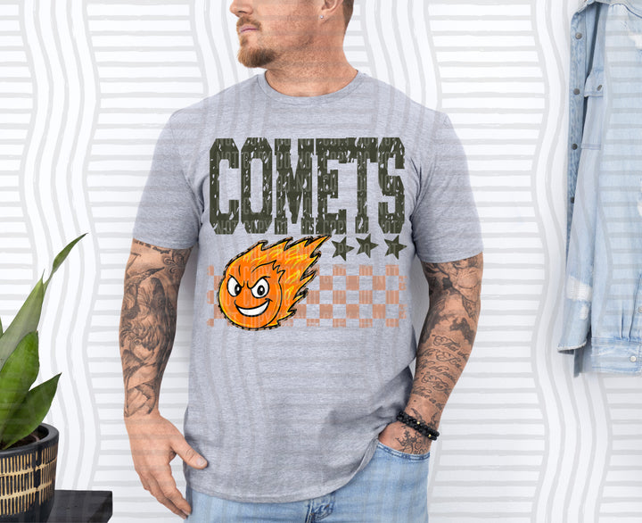 Camo Mascot Heads DTF Print