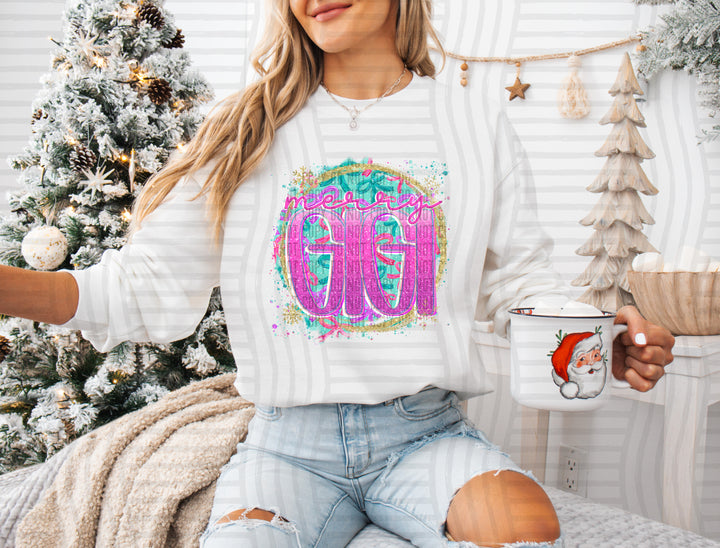 Snowflake Bow Names DTF Print