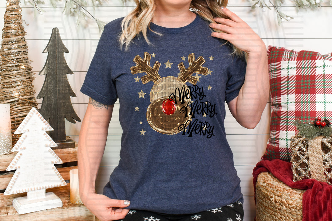 Sparkly Christmas DTF Print