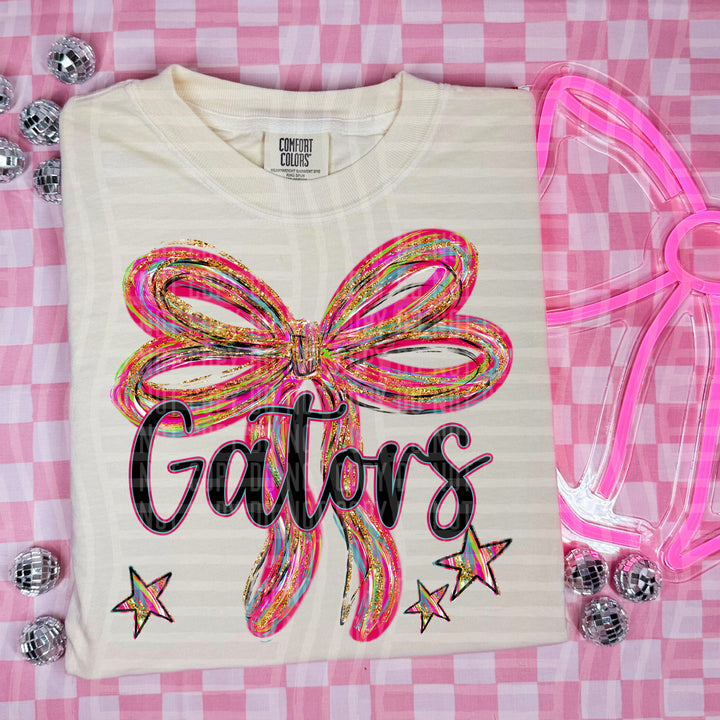 Whimsical Christmas Bows Mascots DTF Print