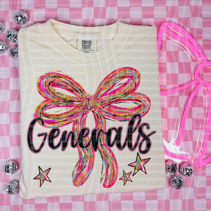 Whimsical Christmas Bows Mascots DTF Print