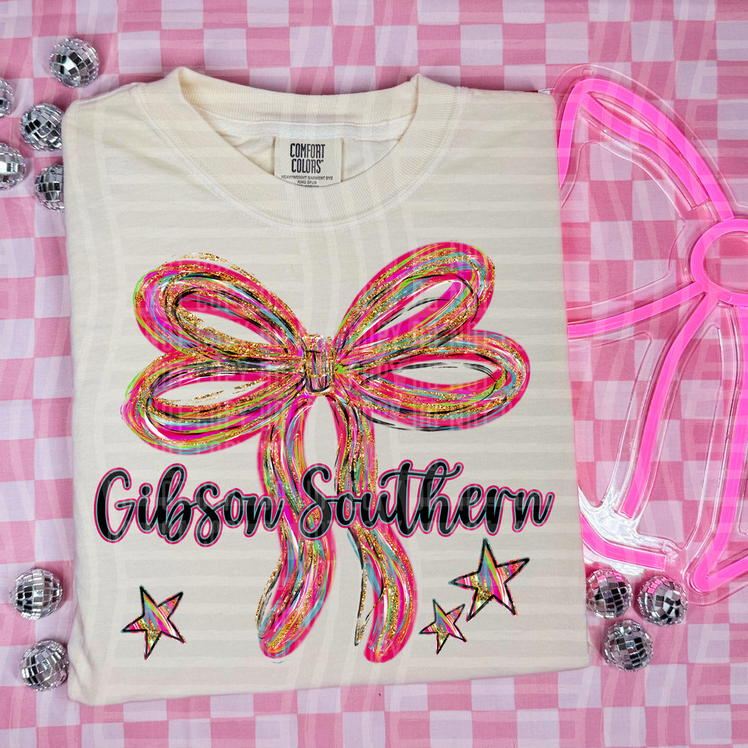 Whimsical Christmas Bows Mascots DTF Print