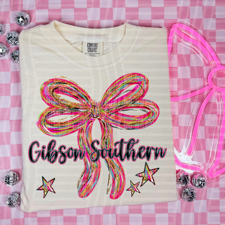 Whimsical Christmas Bows Mascots DTF Print