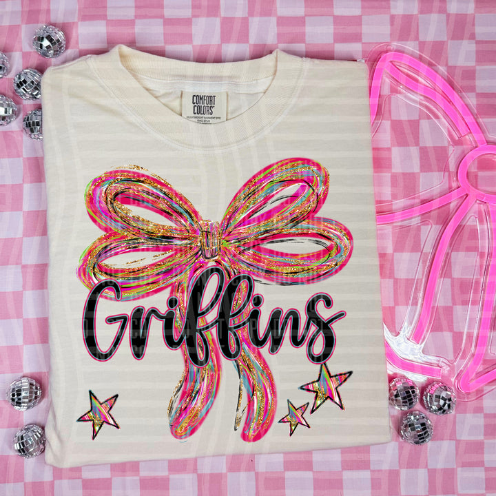 Whimsical Christmas Bows Mascots DTF Print