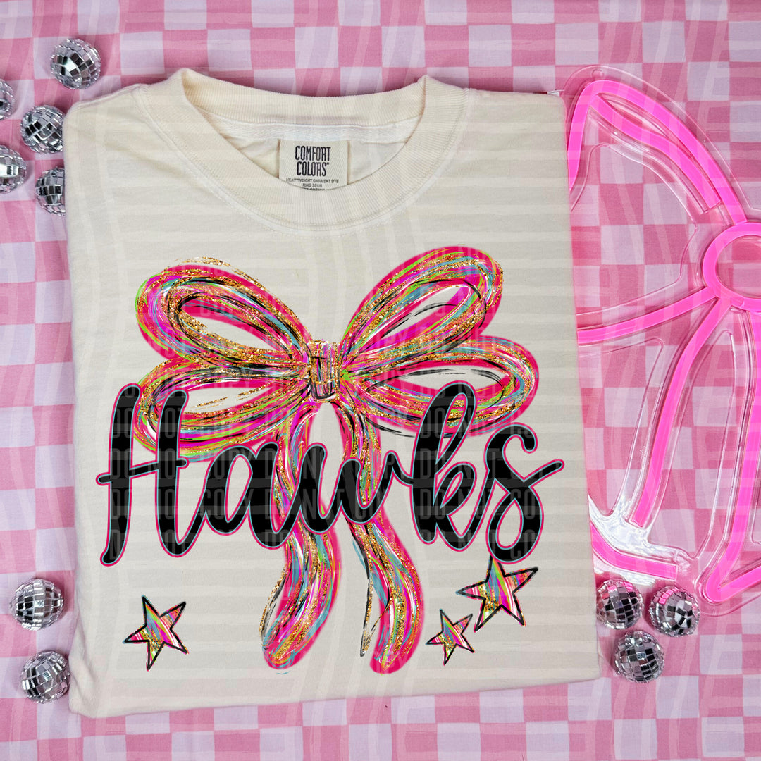 Whimsical Christmas Bows Mascots DTF Print