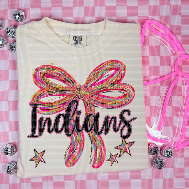 Whimsical Christmas Bows Mascots DTF Print