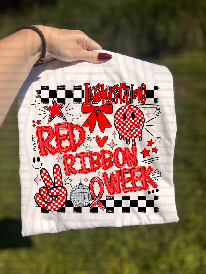 Red Ribbon DTF Print