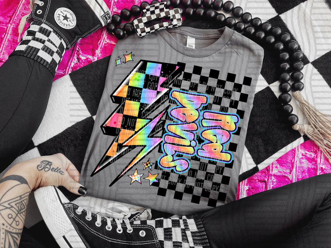 Youth Neon Side Bolt DTF Print