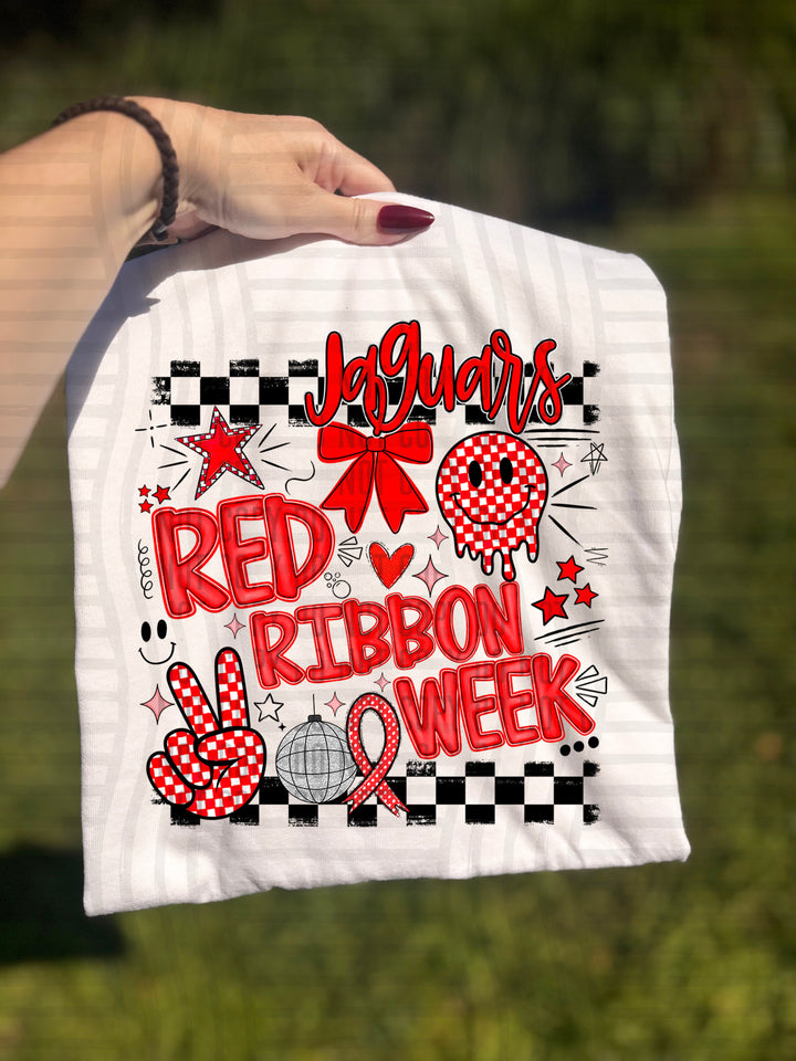Red Ribbon DTF Print