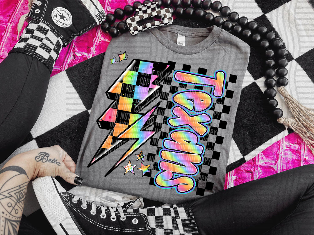 Youth Neon Side Bolt DTF Print