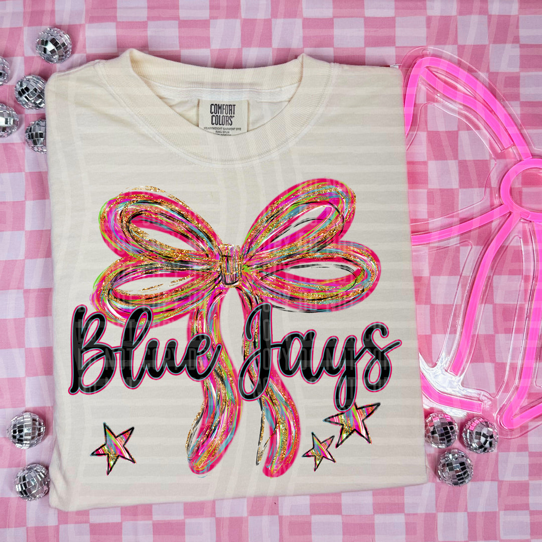 Whimsical Christmas Bows Mascots DTF Print