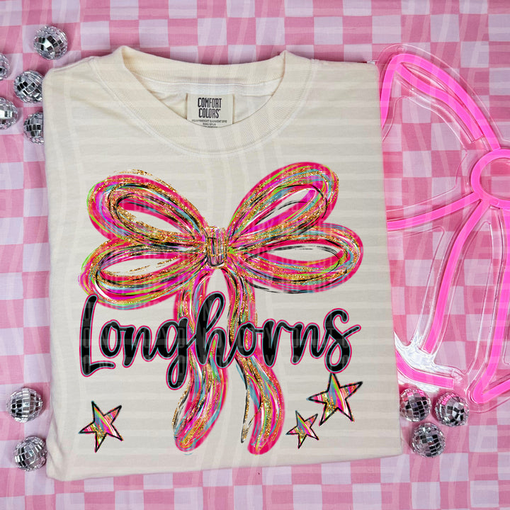 Whimsical Christmas Bows Mascots DTF Print