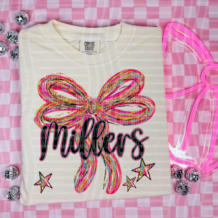 Whimsical Christmas Bows Mascots DTF Print