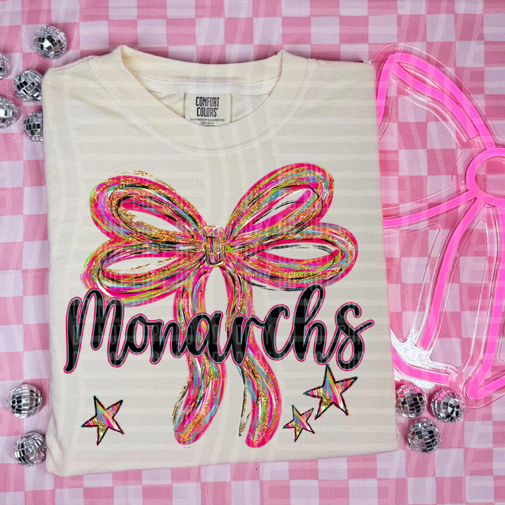 Whimsical Christmas Bows Mascots DTF Print