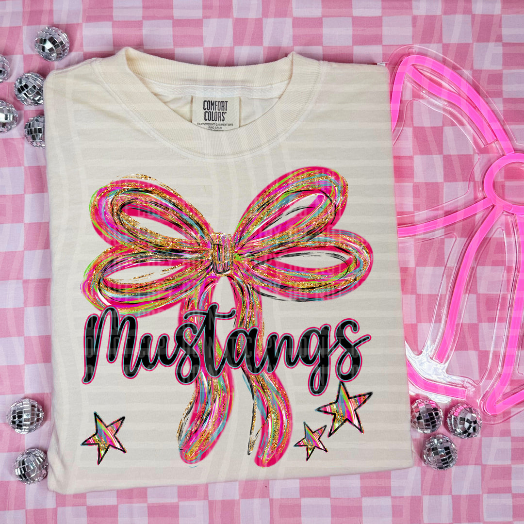 Whimsical Christmas Bows Mascots DTF Print