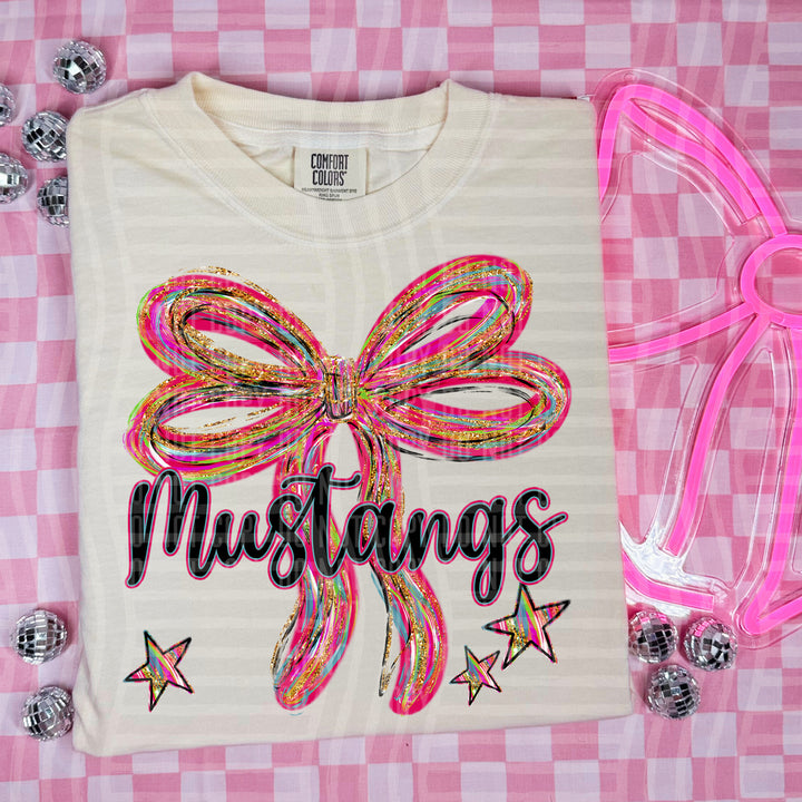 Whimsical Christmas Bows Mascots DTF Print