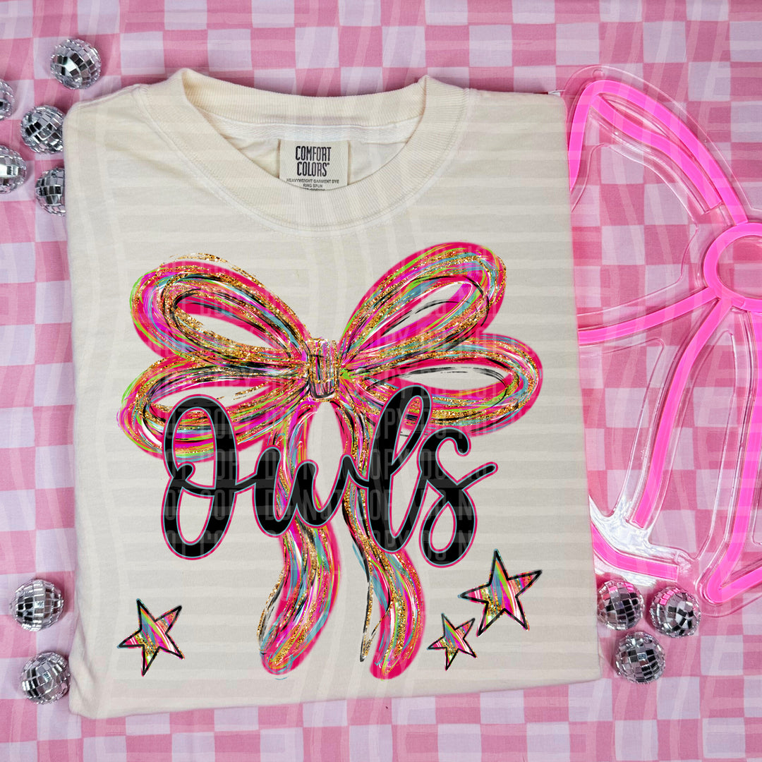 Whimsical Christmas Bows Mascots DTF Print