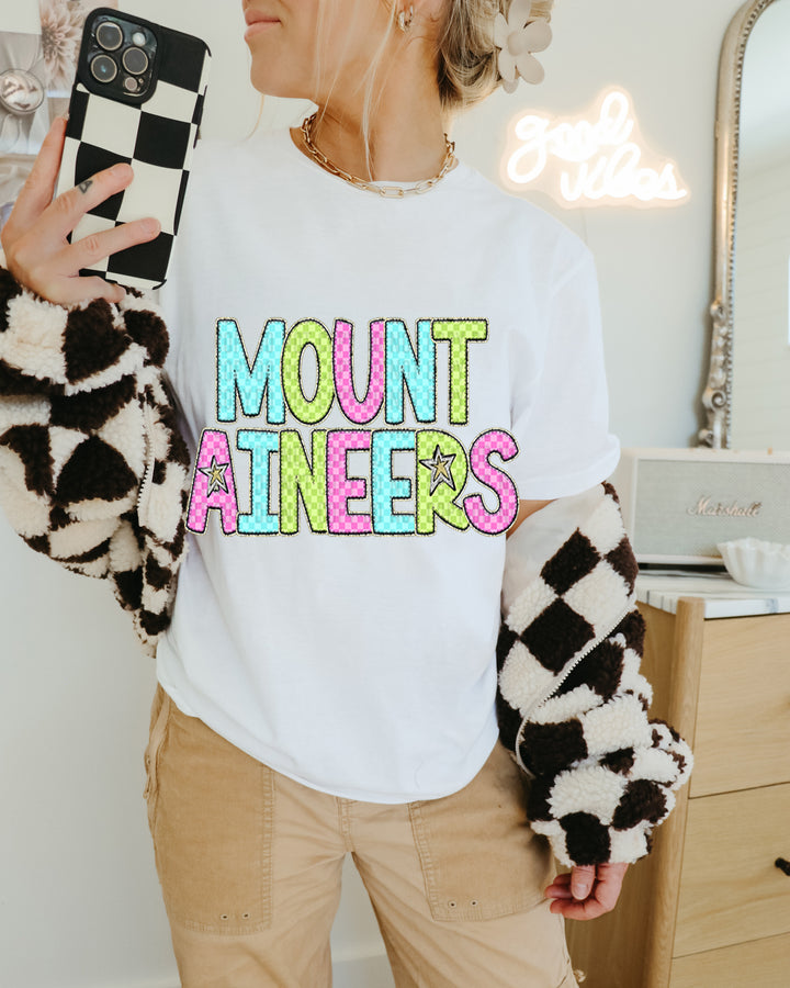 YOUTH Bright Checks DTF Print