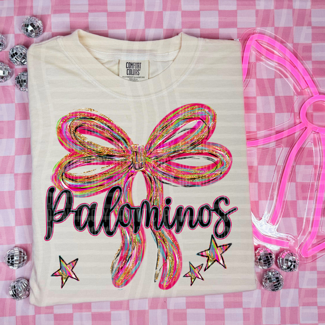 Whimsical Christmas Bows Mascots DTF Print