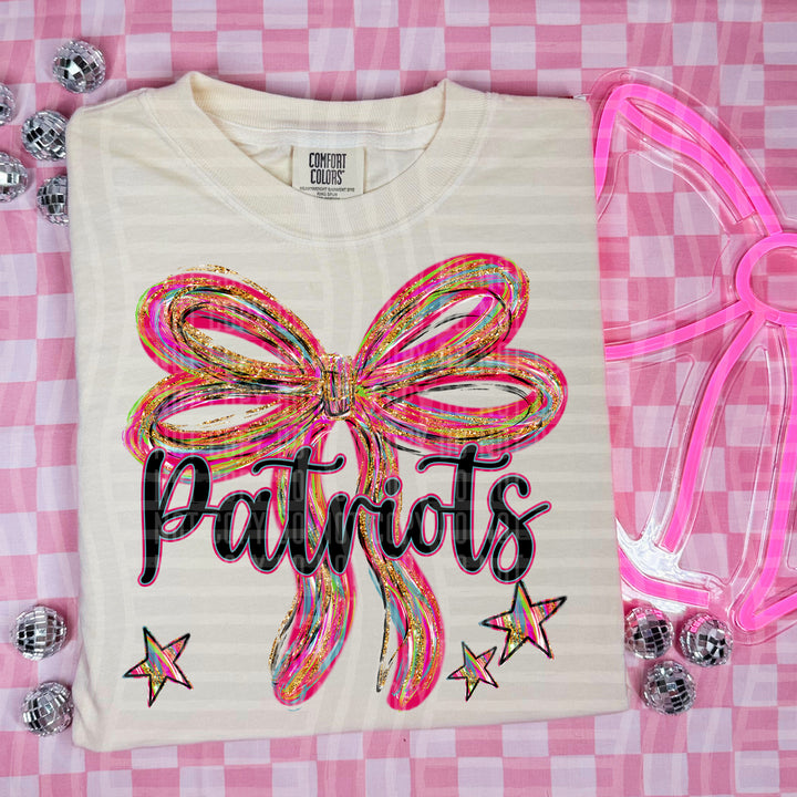 Whimsical Christmas Bows Mascots DTF Print