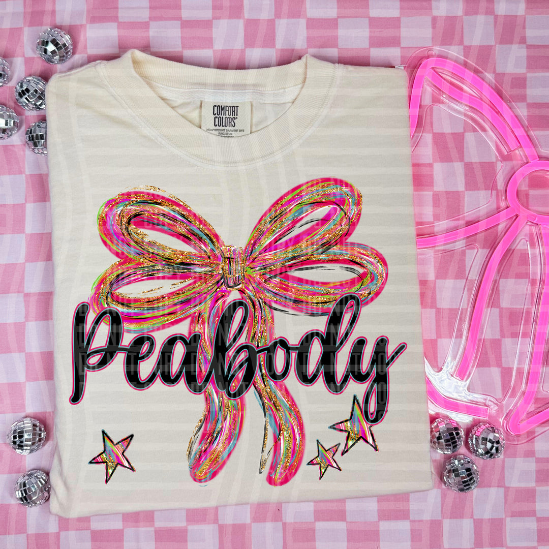 Whimsical Christmas Bows Mascots DTF Print