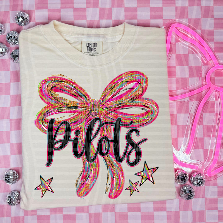 Whimsical Christmas Bows Mascots DTF Print