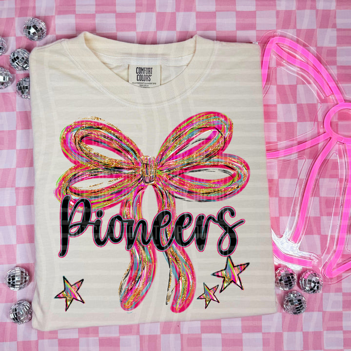 Whimsical Christmas Bows Mascots DTF Print