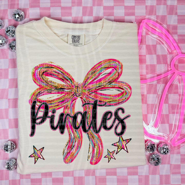 Whimsical Christmas Bows Mascots DTF Print