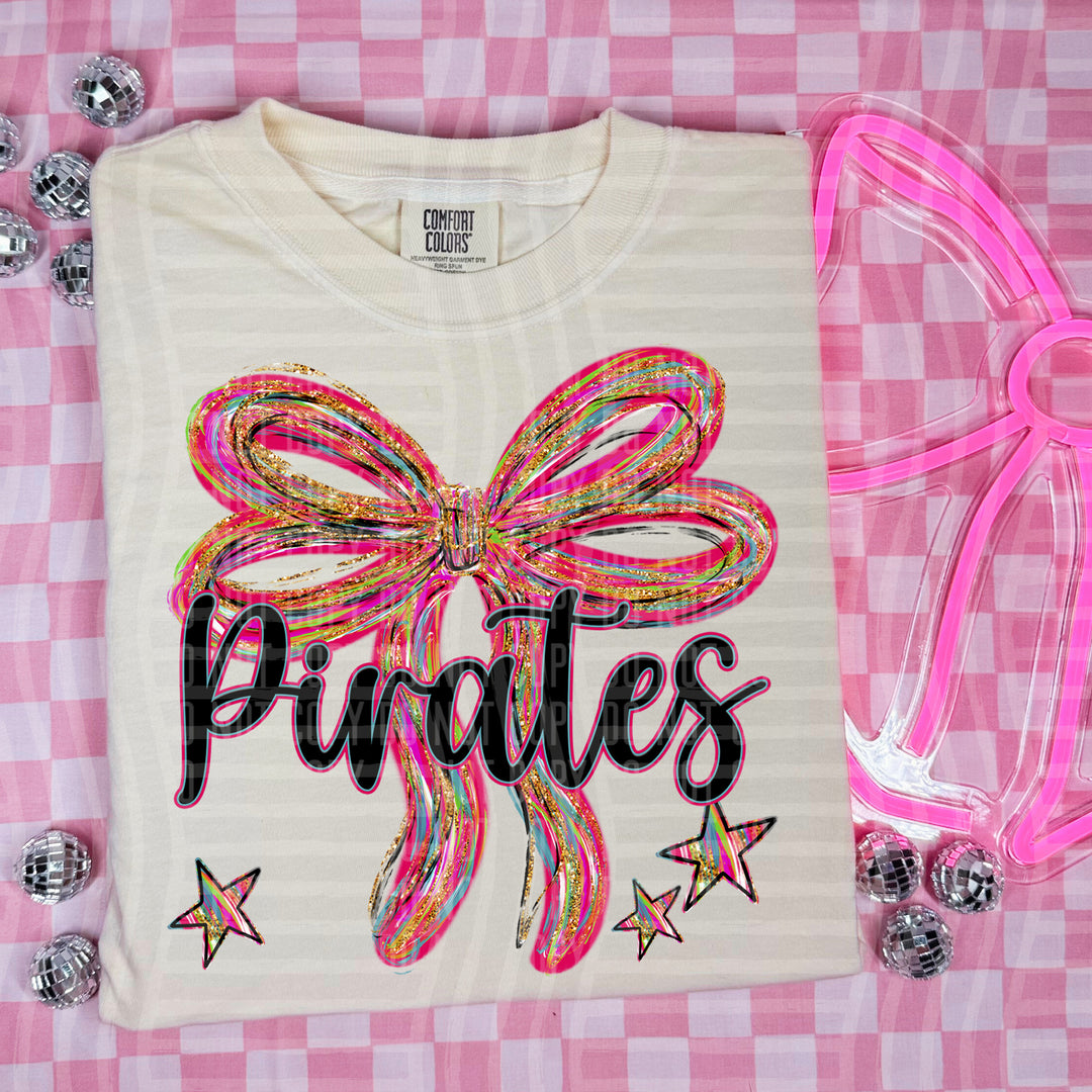 Whimsical Christmas Bows Mascots DTF Print