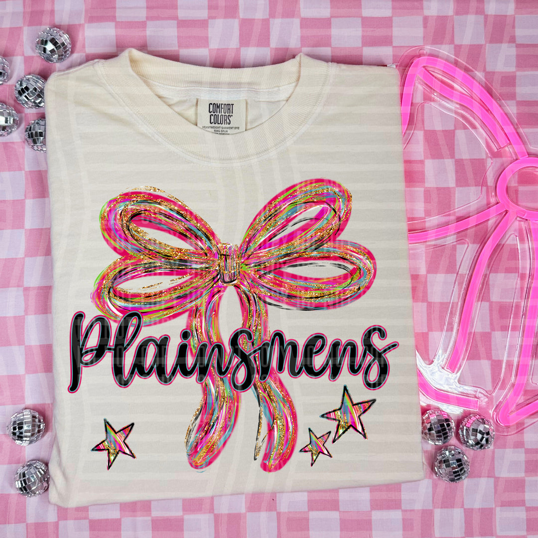 Whimsical Christmas Bows Mascots DTF Print