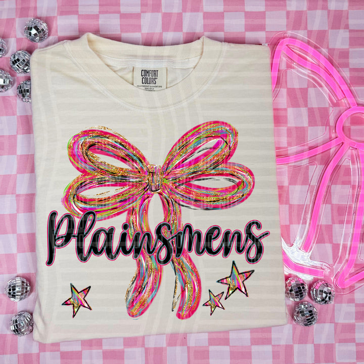 Whimsical Christmas Bows Mascots DTF Print