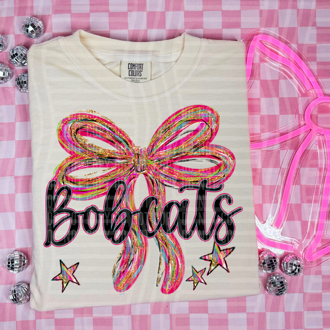 Whimsical Christmas Bows Mascots DTF Print