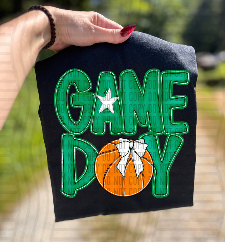 Game Day Basketball DTF Print