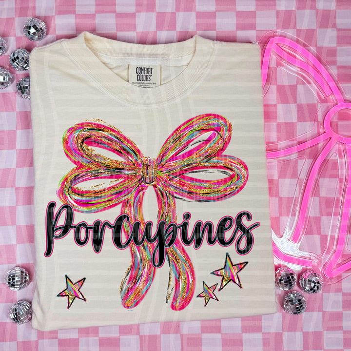 Whimsical Christmas Bows Mascots DTF Print