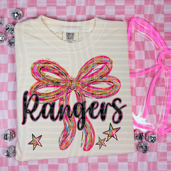 Whimsical Christmas Bows Mascots DTF Print