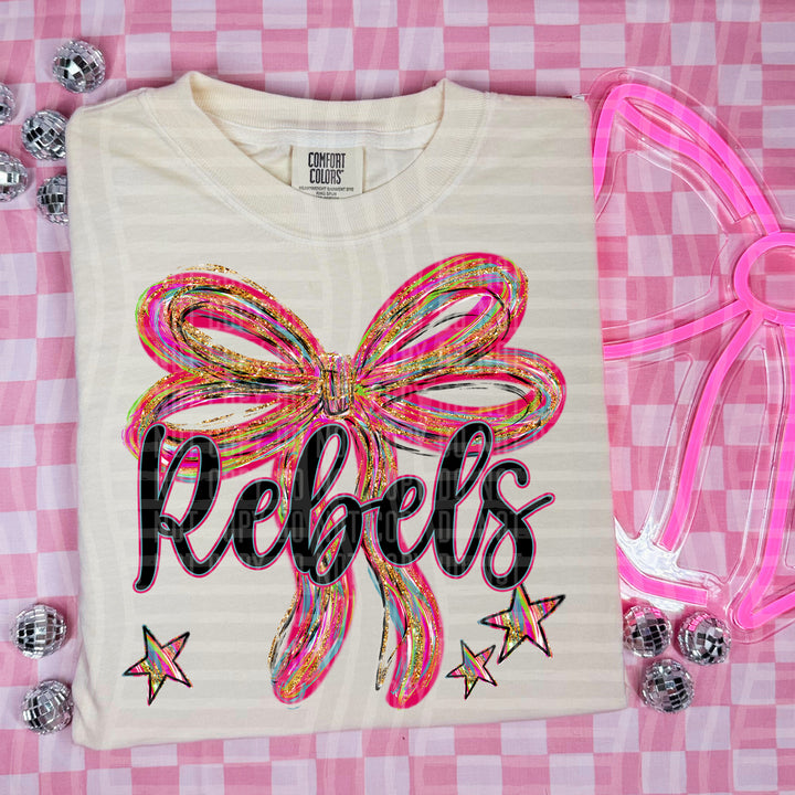 Whimsical Christmas Bows Mascots DTF Print