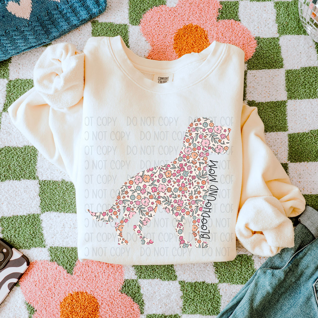 Dog Mom Floral DTF Print