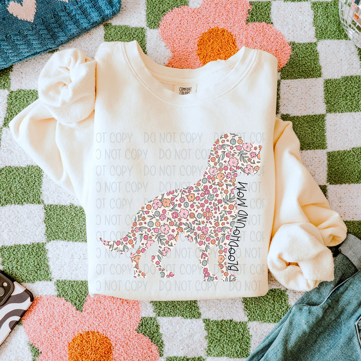 Dog Mom Floral DTF Print