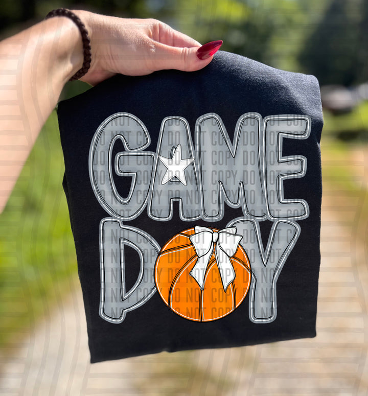 Game Day Basketball DTF Print