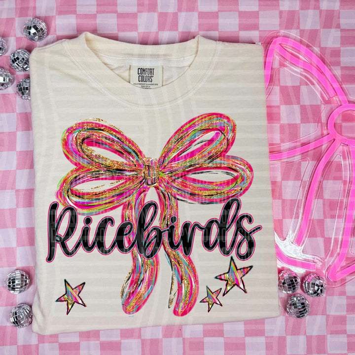 Whimsical Christmas Bows Mascots DTF Print