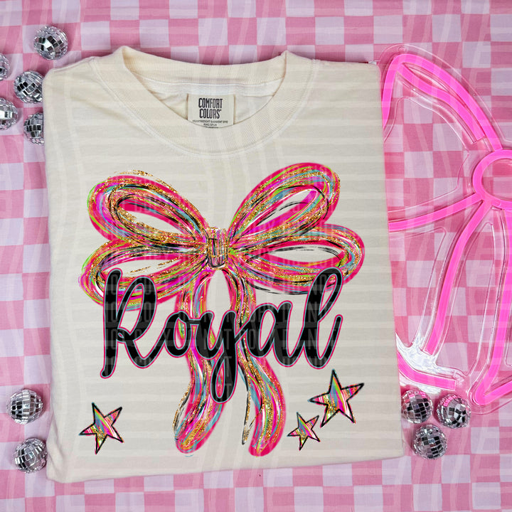 Whimsical Christmas Bows Mascots DTF Print