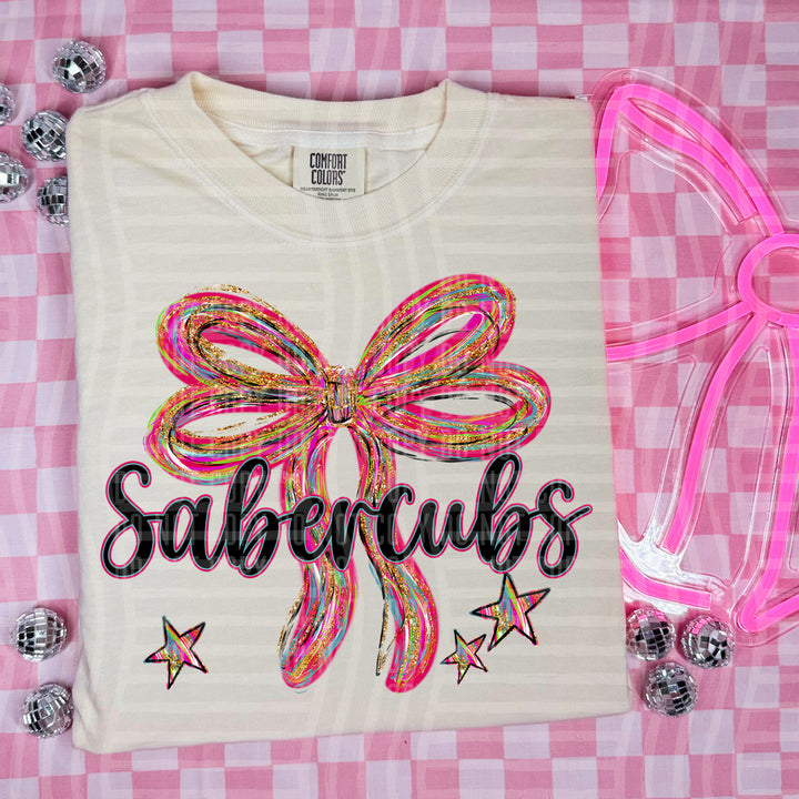 Whimsical Christmas Bows Mascots DTF Print