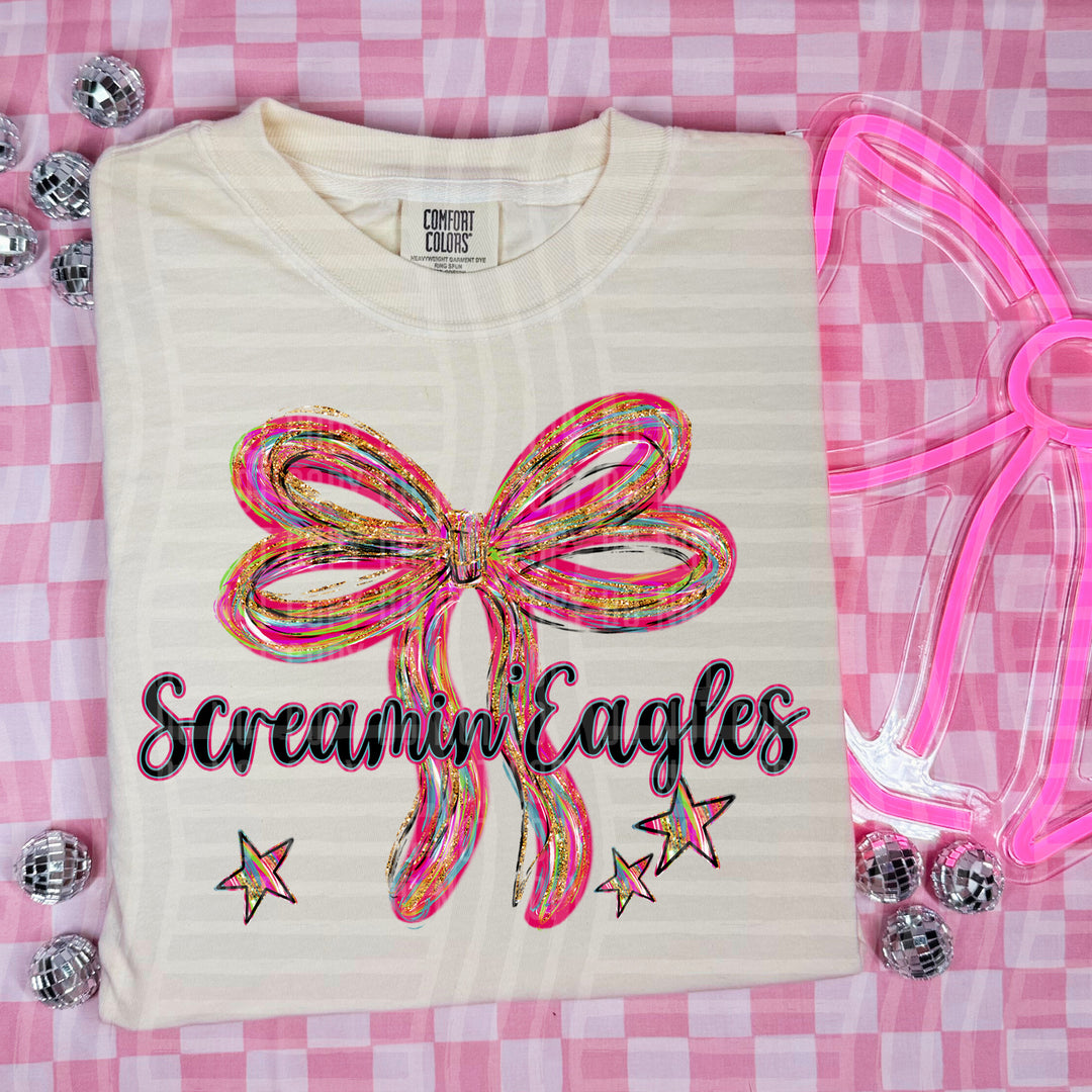 Whimsical Christmas Bows Mascots DTF Print