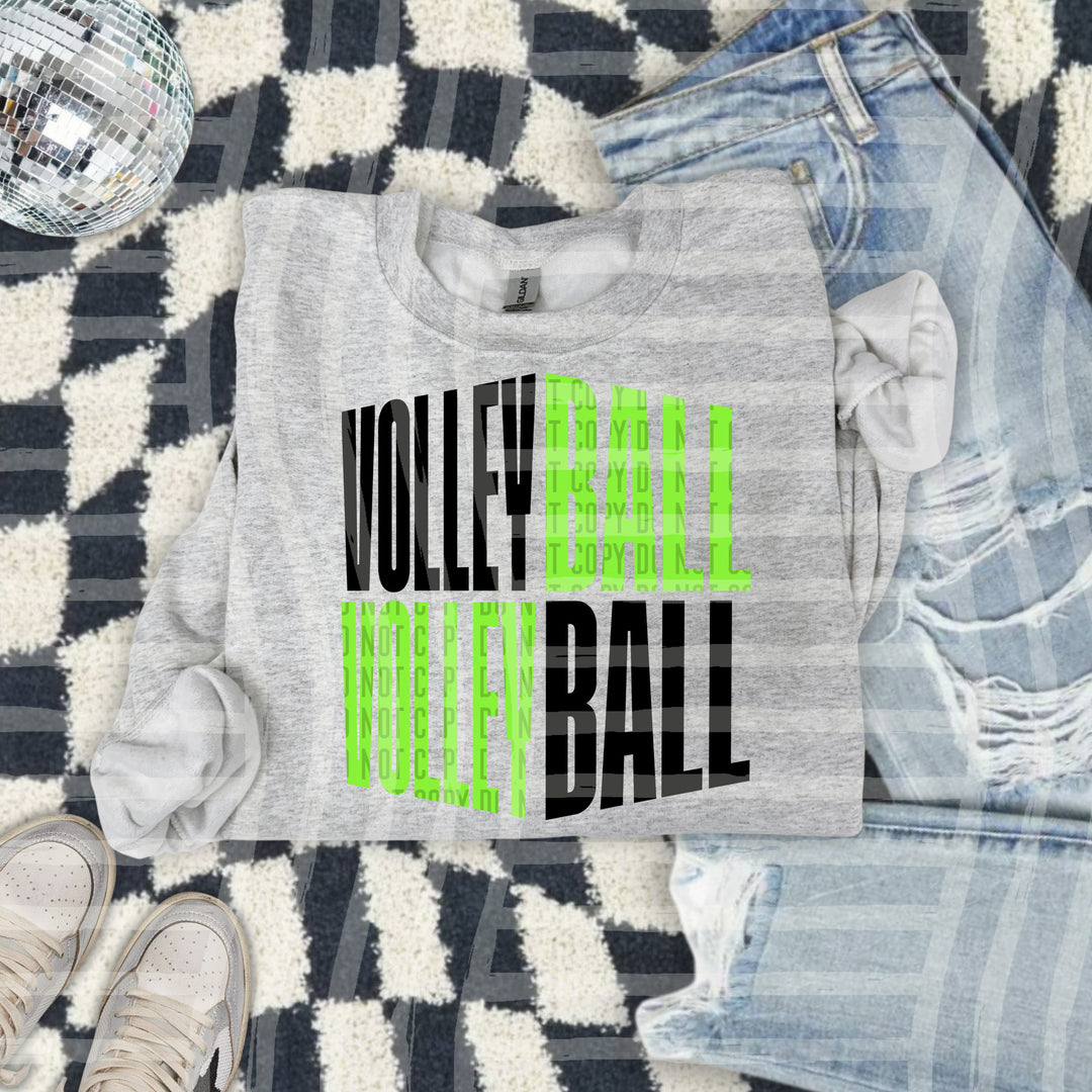 Volleyball Word Art DTF Print