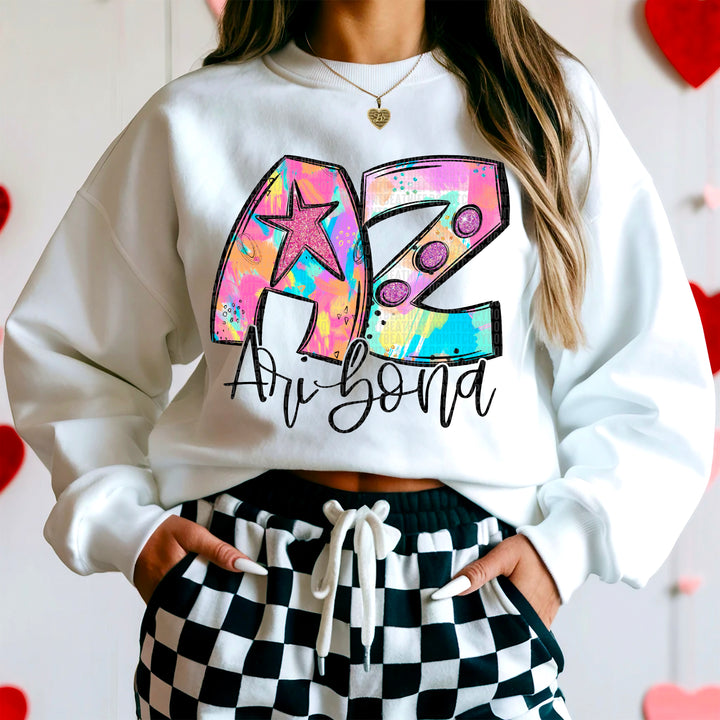 50 States Neon Splashes Collection DTF Print